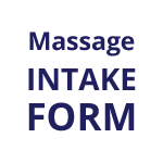 Massge Therapy Intake Form